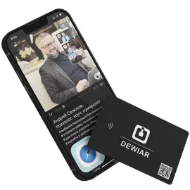 Цифровая NFC/QR визитка DEWIAR